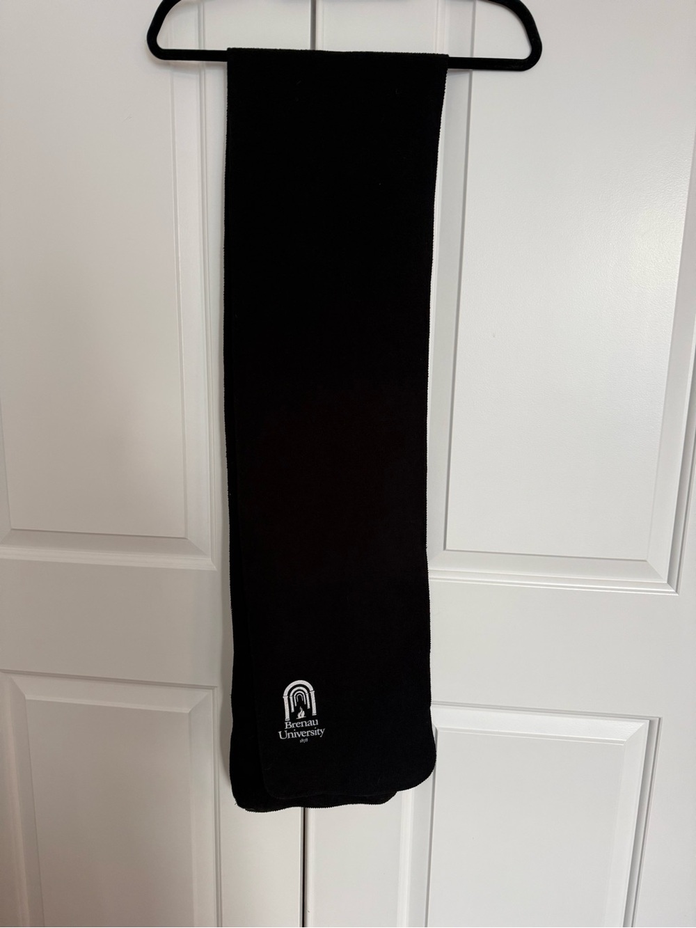 Port Authority Black University Logo Scarf